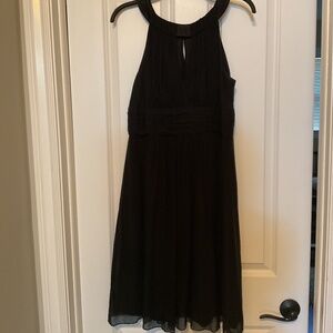 Kay under black dress -  sheer overlay size 10